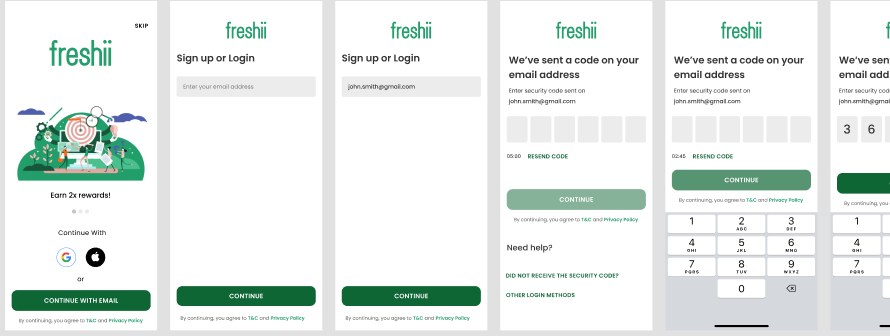 Email login and signup with two-factor authentication